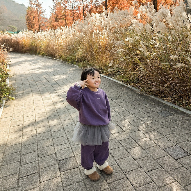 14시이전 주문시 25아동겨울신상 리틀기모맨투맨세트(S~L)