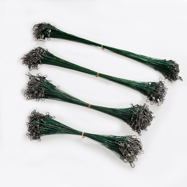 낚시 와이어목줄 쇼크리더 와이어리더 15cm 20cm 25cm 30cm, 낚시와이어목줄1p_15cm(그린), 1개