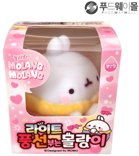 라이트 풍선부는몰랑이 젤인형 색상랜덤, 1개