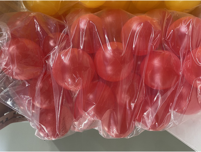 강아지 어린이 / 애견카페 키즈카페 볼풀공 /단색 7.3cm 80개입, 빨강, 1개