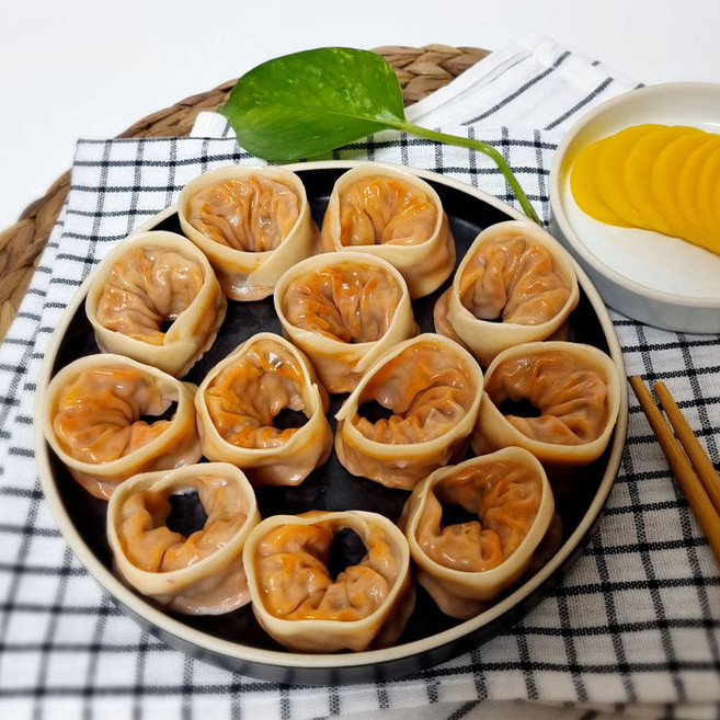 [슈퍼맘푸드] 나래만두 명가 김치 손만두 (냉동) 1.4kg, 1개