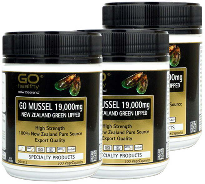 GO healthy 뉴질랜드 정품고헬씨 초록입홍합 19000mg 300캡슐 3개세트, 300정, 3개