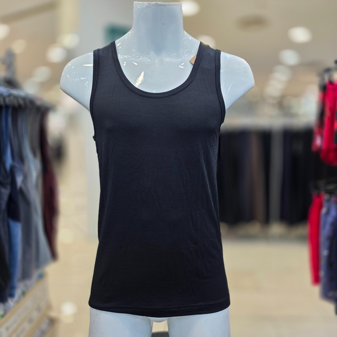 보디가드 보디가드 인견 베이직 블랙 남성런닝XXMRB001-BP