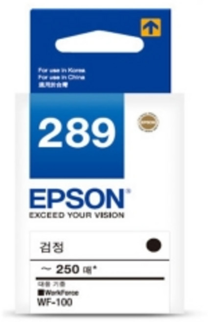 엡손 잉크 T289170 흑색 WF-100, 검정, 1, 1개