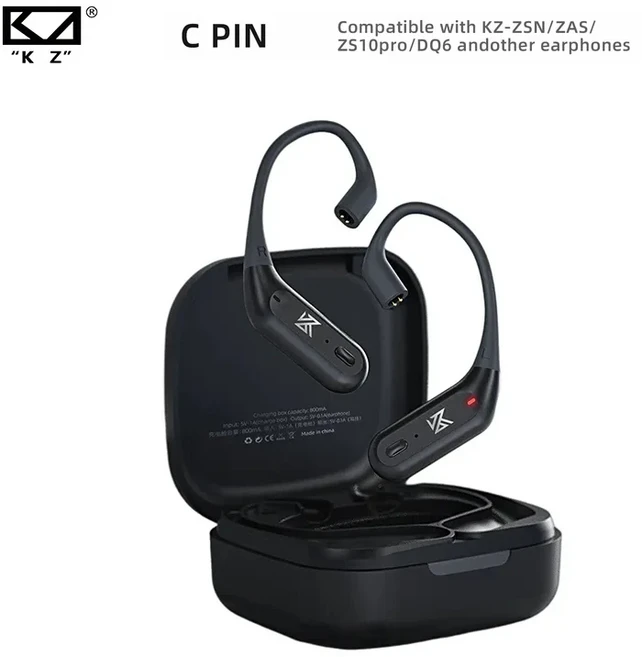 KZ AZ09 Pro 업그레이드 무선 이어폰 Bluetooth 호환 5.2 헤드폰 C 핀 커넥터(충전 케이스 포함) EDX ZVX, 01 AZ09 Pro C PIN