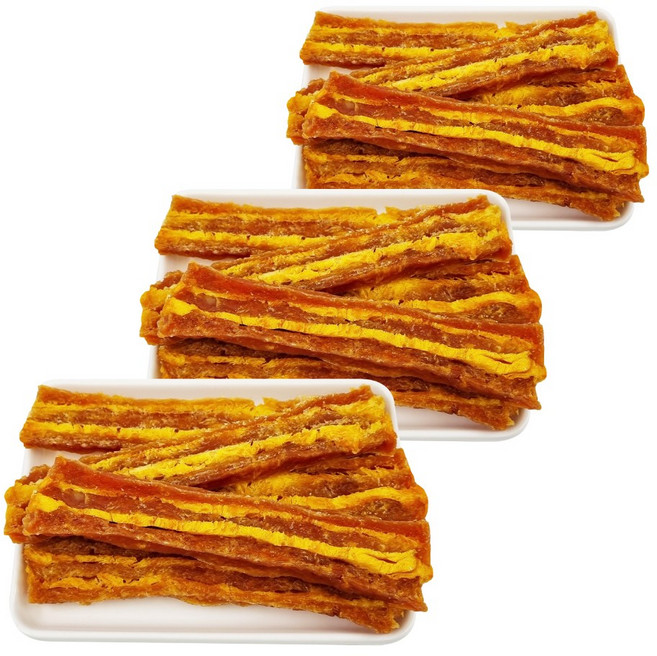 국내제작 국내산 닭가슴살과 바나나로 만든 부드러운 육포 치바스틱 기호성 좋은 강아지수제간식, 3개, 70g