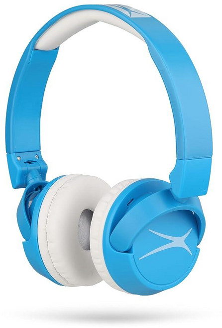 Altec Lansing Kid Safe 2in1 블루투스 유선 헤드폰 노이즈 캔슬링 볼륨 컨트롤 무선 접이식 디자인 블루 189944, Altec Lansing Kid Safe 2in1 블루