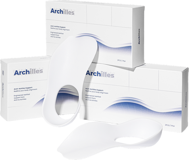 아치킬레스 족저근막염 깔창 아치 기능성 아킬레스건염, 1개