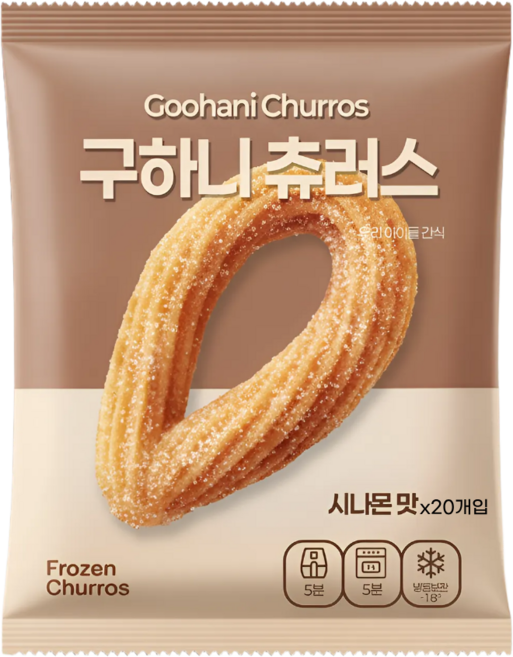 구하니 수제 오리지널 찹쌀 츄러스, 20개, 45g