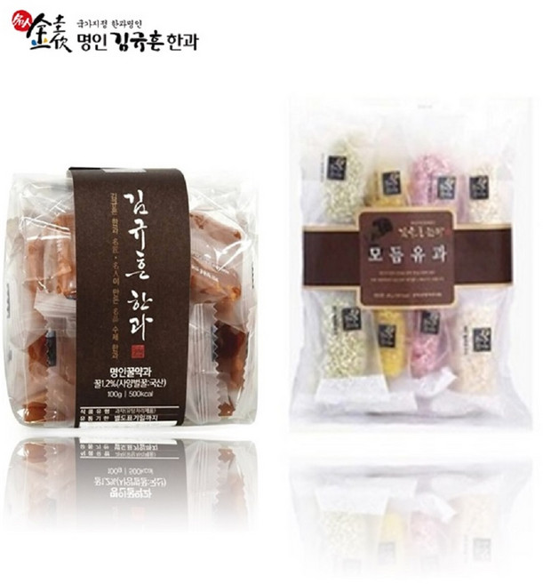 신궁전통한과 명인꿀약과 100g(띠지) + 모듬유과 128g(16개입), 1개