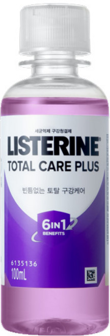 리스테린 토탈케어 플러스 구강청결제, 100ml, 1개