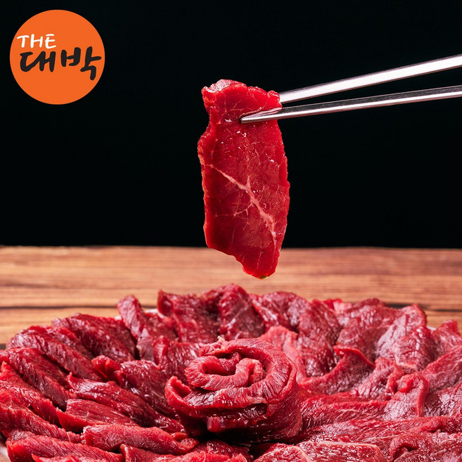 당일도축 한우 뭉티기 소스증정, 200g, 1개