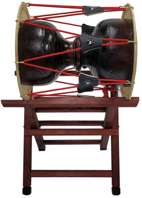 한마음 국악사 고급 카-슈 브러쉬 장구세트 다이포함, 42X51cm(1자7치), 64cm, 1개