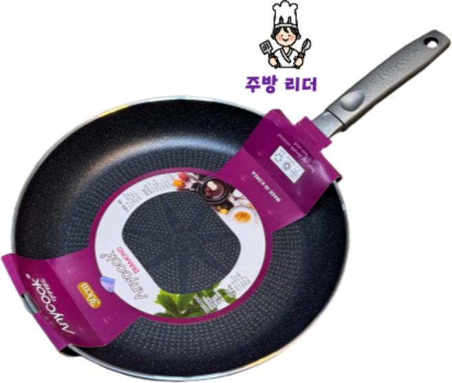 애니쿡 AnyCook 다이아몬드 후라이팬 가정용 업소용 넌스틱 코팅팬, 1개, 28cm