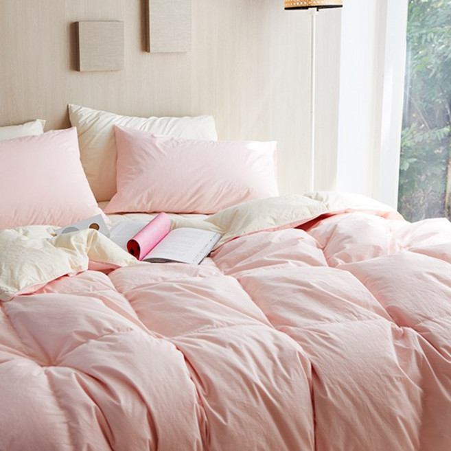 [컴포플러스] 면80수 바이오워싱 헝가리구스 차렵이불(S-800g/Q-1100g)