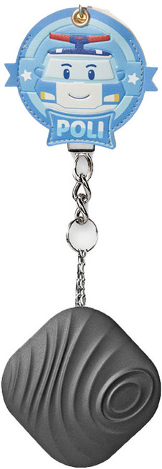 iFind全球定位器 追蹤器 防丟器 寵物追蹤器 迷你定位器 行李定位器 長輩走失, 1個, 救援小英雄-Poli波力(波紋黑)