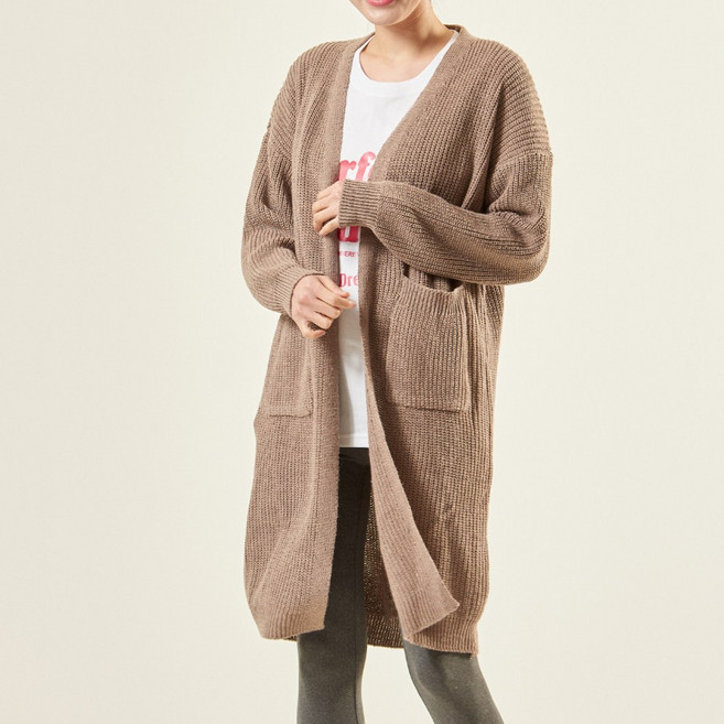 루나빈스 여성 캐주얼 니트 롱 가디건
