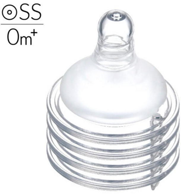 小獅王辛巴 超柔防脹氣標準圓孔奶嘴 4入 (SS/S/M/L), 1個, M