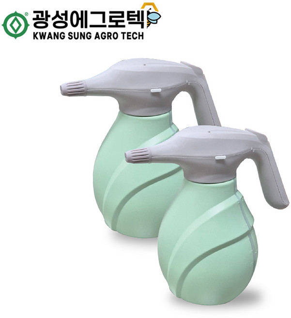 광성에그로텍 원예용 가정용 화분 청소 세차 간편한 충전자동분무기 2L TOV-2B, 밝은연두색, 1개