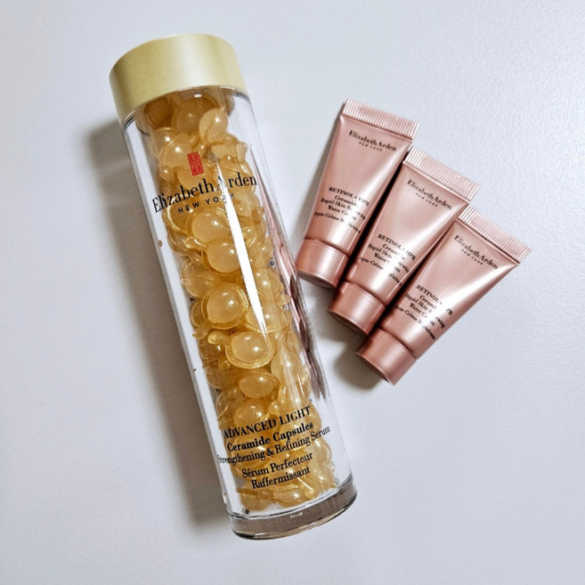 엘리자베스아덴 어드밴스드 라이트 세라마이드 세럼 90캡슐 세트, 라이트 (Light) 90캡슐 + 크림 15ml, 1개