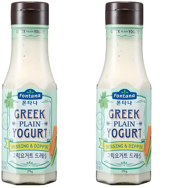 (1+2) 폰타나 그릭 요거트 드레싱 270g 2개 3Set, 1세트