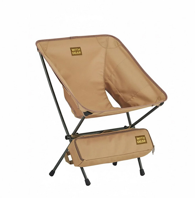 위드기어 체어 팟2 FCPD2 컴팩트 초경량 캠핑 의자 국내 제작 (국산) 접이식 예쁜 경량 캠핑체어 캠핑용품 의자침대, 코요테브라운, 1개
