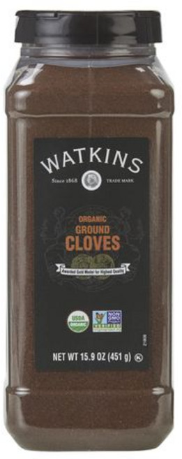왓킨스 고급 향신료 유기농 분말 정향 15.9 oz (4 Watkins Gourmet Spice Organic Ground Cloves Bulk Food Service Si, Cloves, Ground