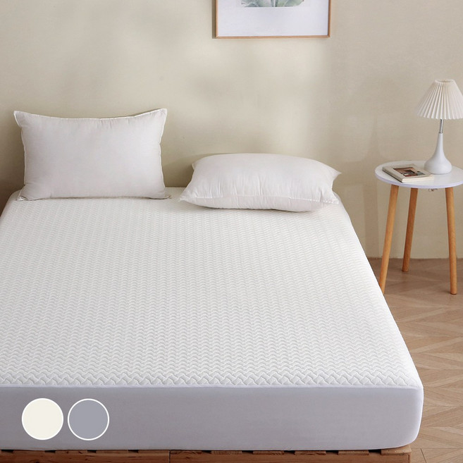 모잠 뱀부 진드기차단 방수 누빔 패드일체형 매트리스커버