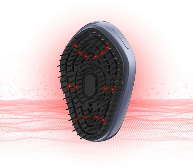 헤어젠 전동 LED 스팀 두피 케어 마사지기