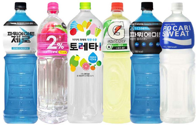 [드링킹] 이온음료 혼합세트 1.5L 6종 포카리+게토레이+파워에이드+파워에이드제로+이프로+토레타 갈증해소 스포츠음료 사무실 가정용, 6개