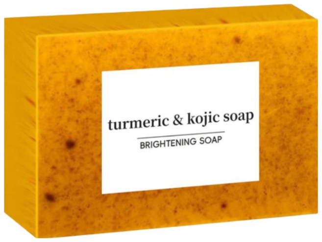 레몬 강황 비누 천연 유기농 강황 스킨 솝 딥클렌징 모공타이트닝 Lemon Turmeric KojicAcid SoapLemon Kojic Acid Soap, 3개입, 100g