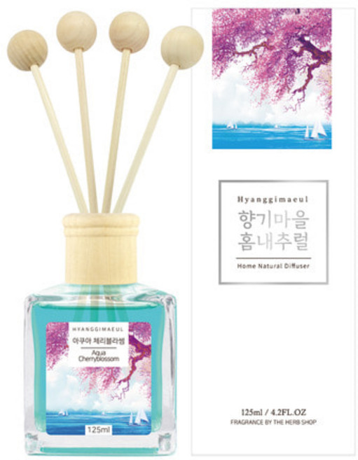 향기마을 홈 내추럴 디퓨저 125ml, 제주녹차