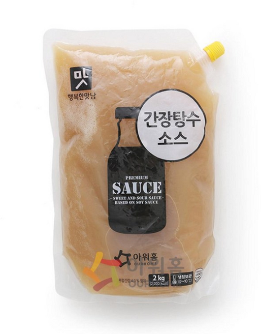 아워홈 행복한맛남 간장 탕수소스 2kg x 1봉, 4개