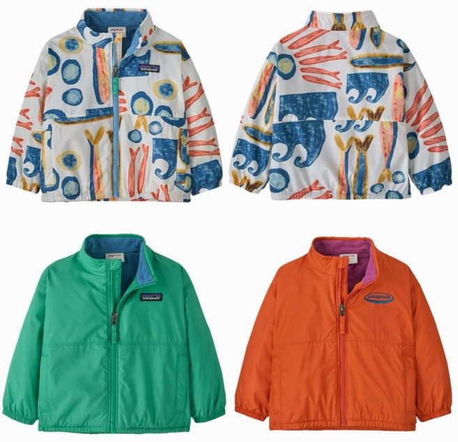 매장정품 PATAGONIA 파타고니아 [] 60735R5 베이비 라인드 윈드브레이커 재킷 1394316