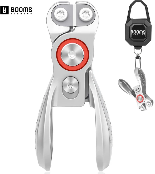 부메랑 공구 회사 브레이드 모노 및 플루오로 라인을 깨끗하고 매끄럽게 자르는 접이식 테더와 스테인리스 스틸 블레이드로 낚싯줄 커터를 저격합니다!, 1