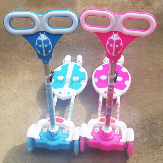 해피아이 유아 킥트라이더 킥 보드 씽씽이 무당벌레 킥보드, 1개