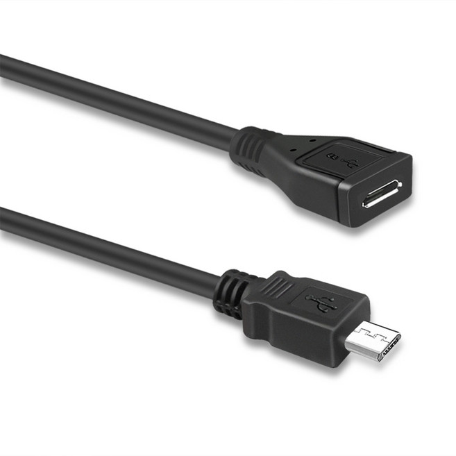 확장 마이크로 USB 케이블 5핀 유형 B 남성에서 여성 커넥터 남성에서 여성 확장 충전 케이블 액세서리, 600cm, 600cm, 1개