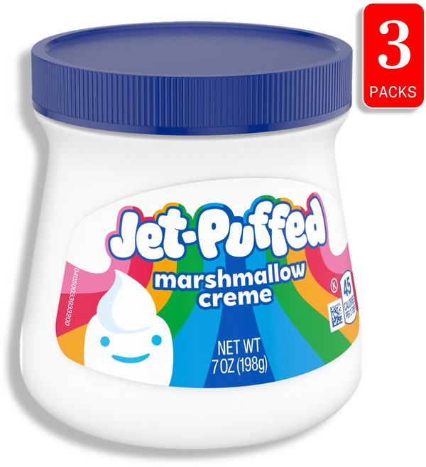 Kraft 크래프트 제트-퍼프드 마시멜로 크림 7oz 198g 3개