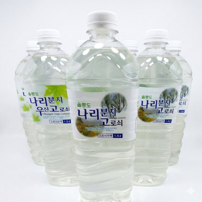 울릉도 우산고로쇠 수액 12병 9병 6병 냉동, 6개, 1.5L
