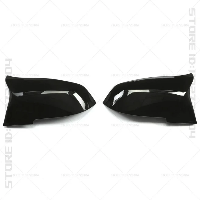 호환 BMW 리어 미러 커버 2011- F22 F23 F30 F31 F32 F87 E84 I01 용 쉘 51167292745 51167292746 (5116222, 02 Glossy Black