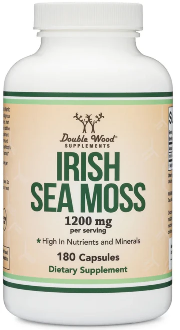 더블우드 아이리쉬 씨 무스 sea moss 1200mg 캡슐, 1개, 180정 - 쿠팡