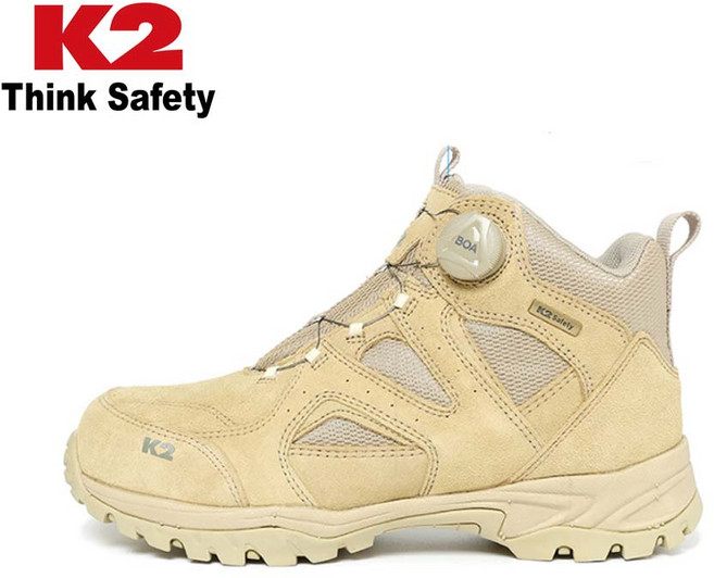 8위 - 케이투세이프티 BOA 안전화 K2-67S, Beige, 1개