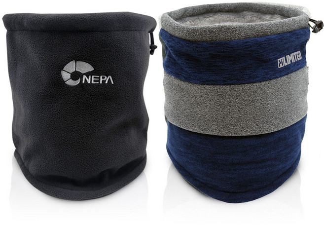 1+1 네파 넥워머 엠리밋 목토시 겨울넥워머 방한 바라클라바, 네파블랙+엠리밋네이비그레이, 2개