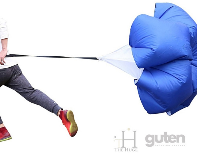 더휴즈 달리기 낙하산 공기저항 어린이낙하산달리기