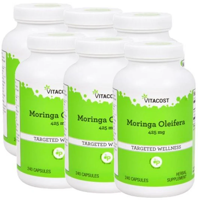 비타코스트 모링가 올레페라 캡슐 425mg Vitacost Moringa Oleifera, 6개, 240정 - 쿠팡