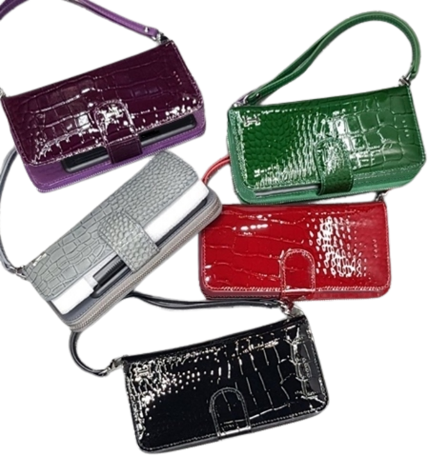 가방나라 에나멜 가죽 지갑형 전기종 폰케이스 휴대폰 케이스