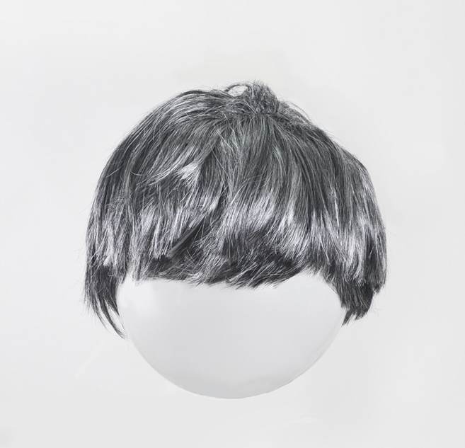 할아버지가발 분장 할로윈 의상 소품 파티 용품 흰머리 가발, 1개, -