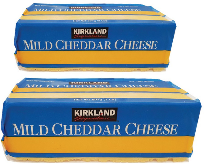 코스트코 KIRKLAND 커클랜드시그니쳐 마일드체다치즈 907g, 2개
