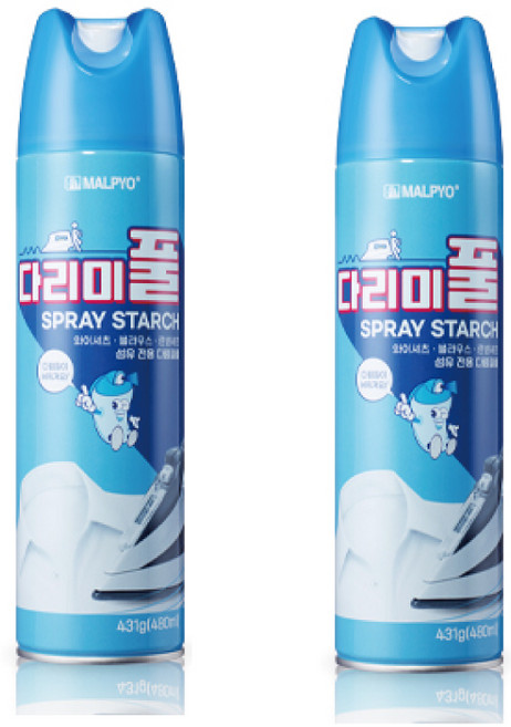 신형 말표 다리미 풀 480ml 대용량 2개, 혼합 색상