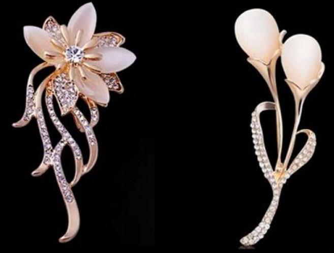 여성 주얼리소품 스웨트 정장 패션브로치 크리스탈 액세서리 옷핀 WG20103119Z